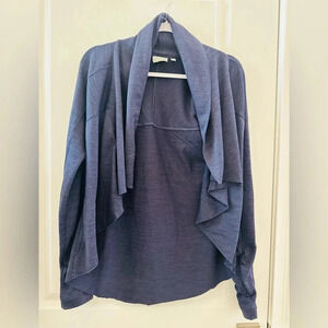 Athleta Navy Drape Wrap/Cardigan Size Small